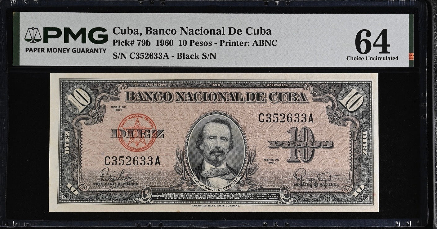 1960 10 Peso PMG 64
