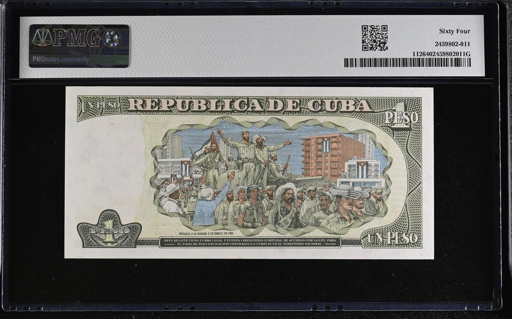 1995 1 Peso PMG 64