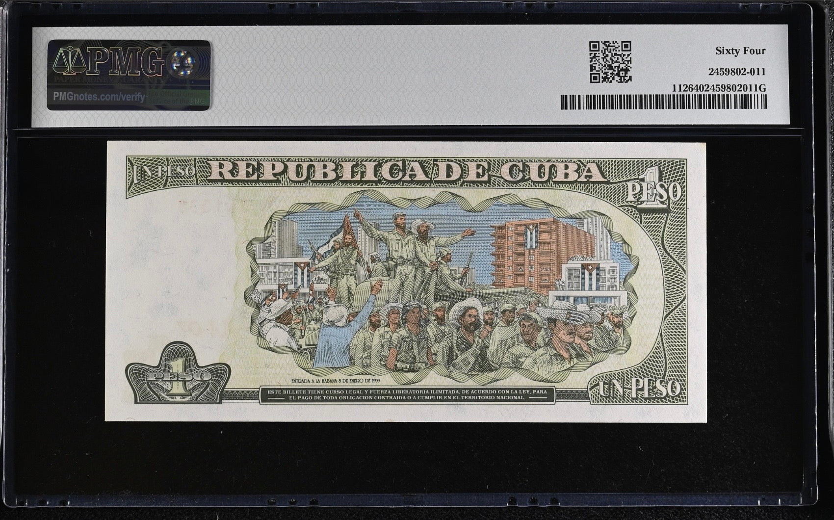1995 1 Peso PMG 64