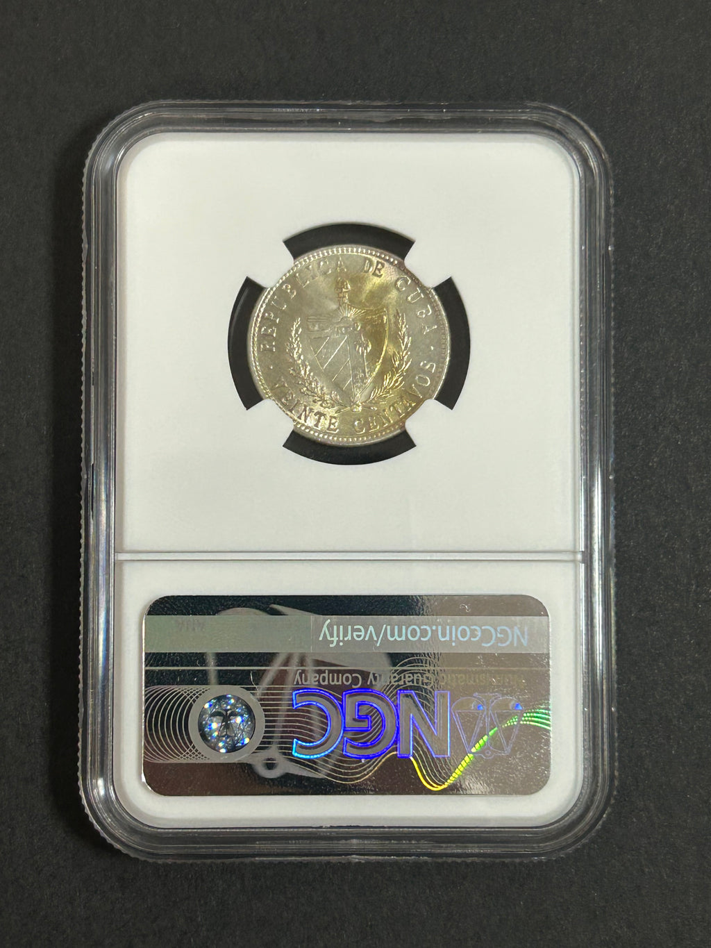 1949 Cuba 20C MS 64 NGC