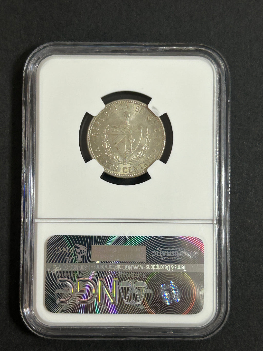 1948 Cuba 20C MS 63 NGC