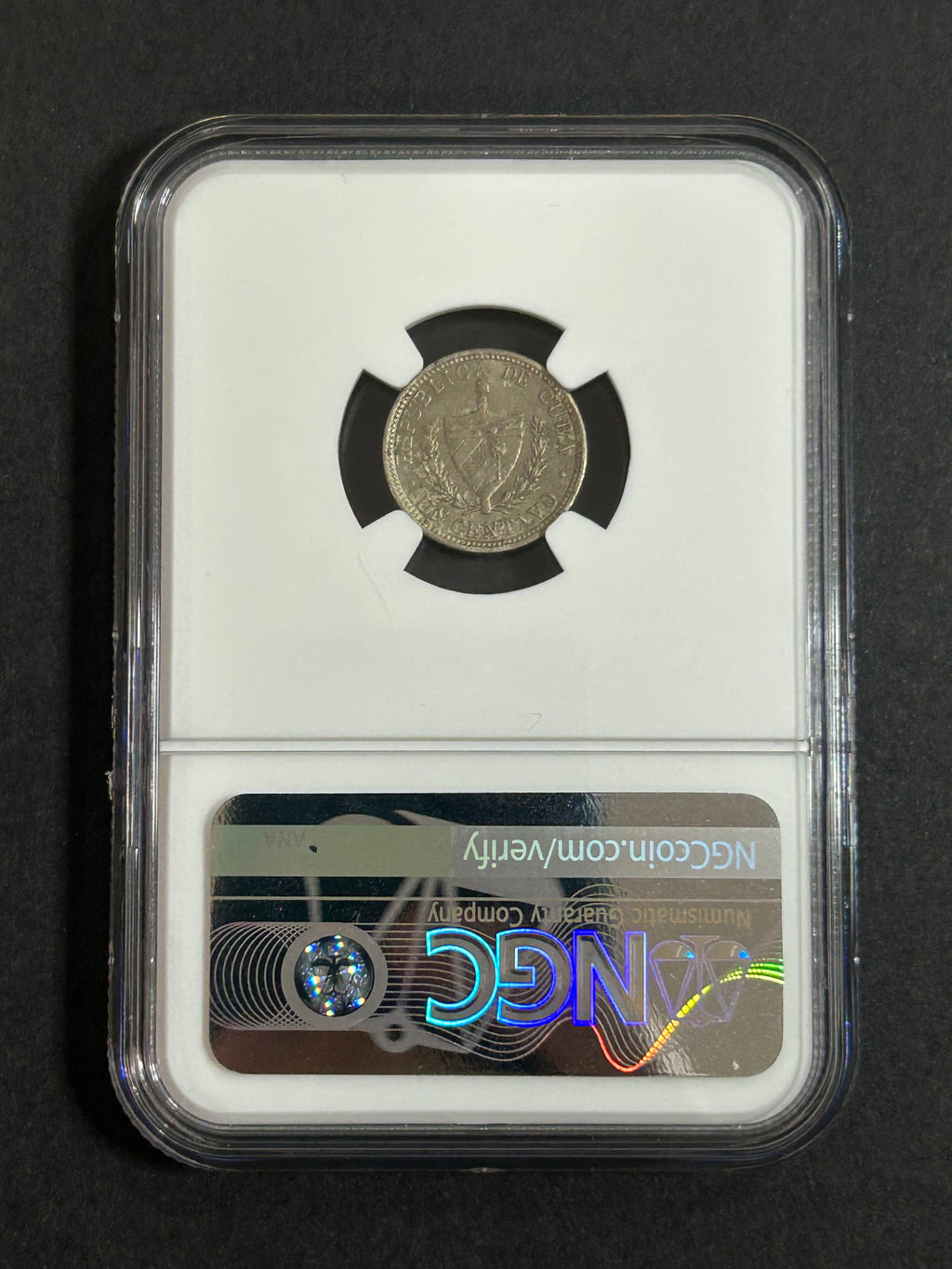 1920 Cuba 1C MS 62 NGC