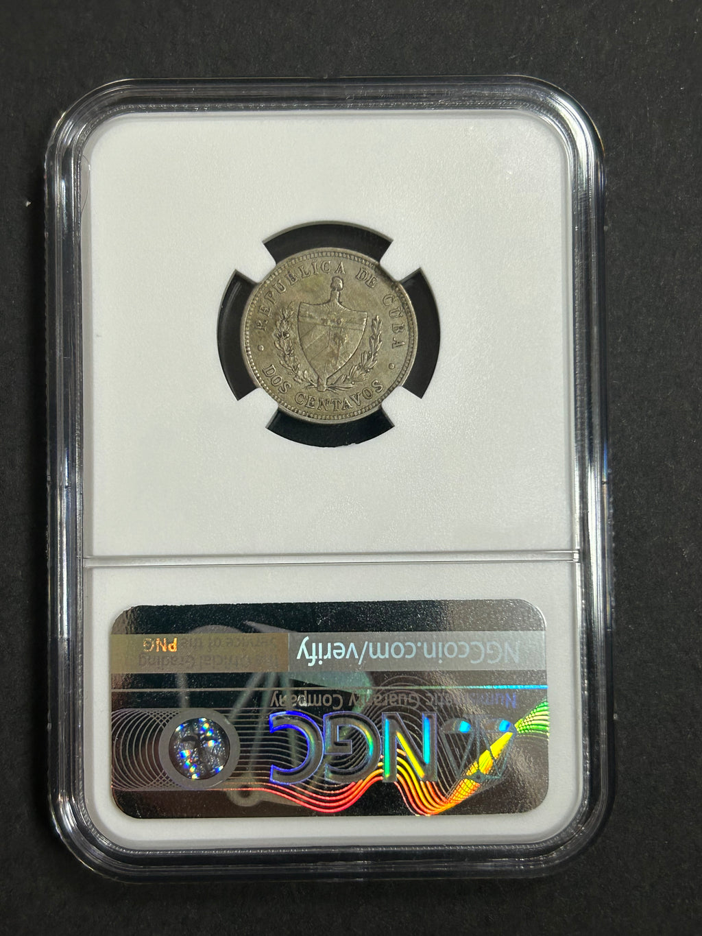 1916 Cuba 2C AU55 NGC