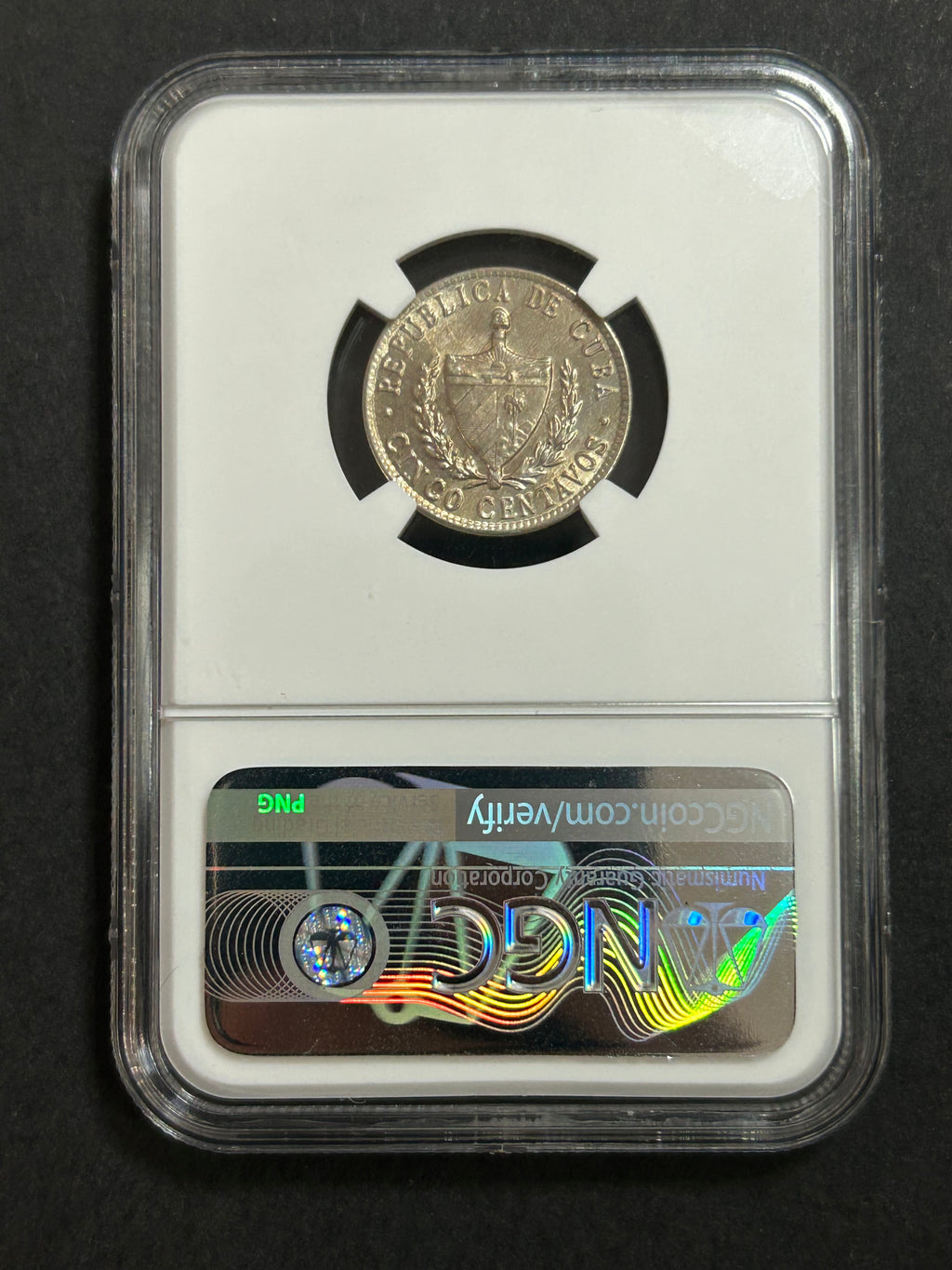 1946 Cuba 5C MS 62 NGC