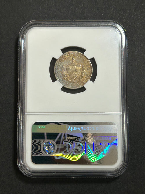1915 Cuba 5C MS62 NGC