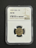1920 Cuba 10C AU58 NGC