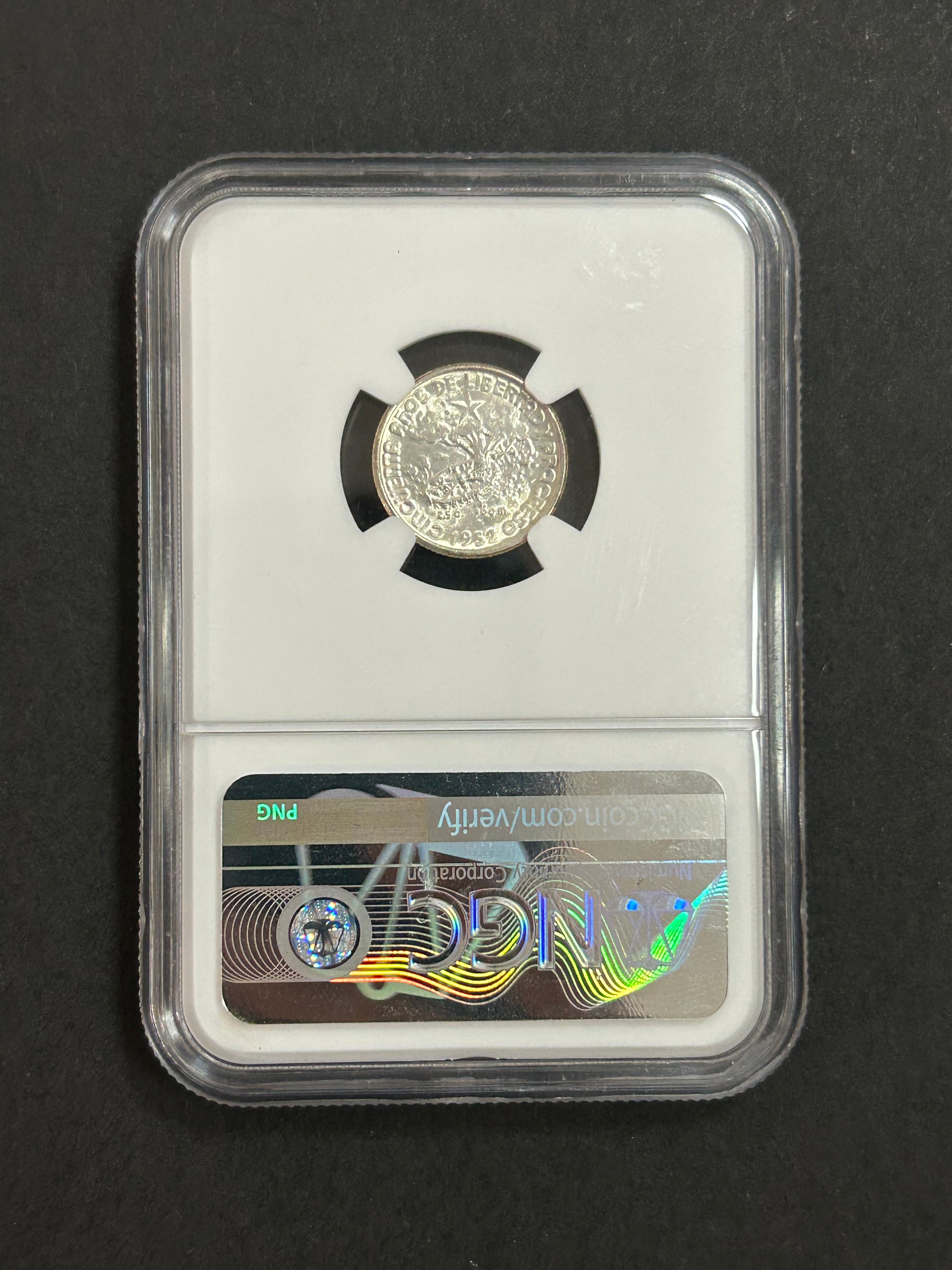1952 Cuba 10C Republic Anniversary MS63 NGC