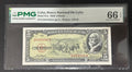 1958 Cuba 5 Peso PMG 66 EPQ