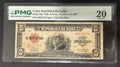 1938 Cuba 5 Peso PMG VF20 Cert. De Plata