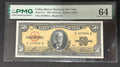 1960 Cuba 50 Peso PMG 64