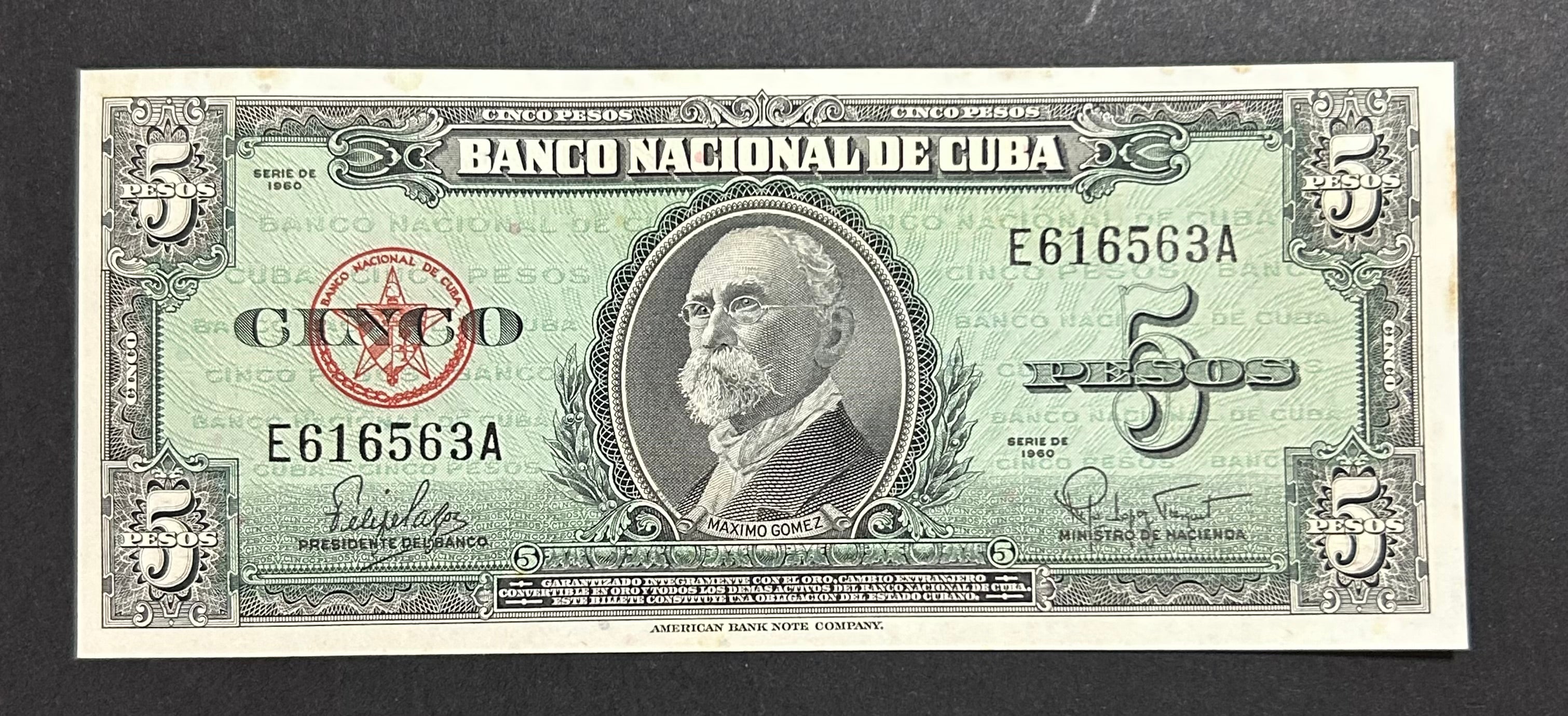 1960 5 Pesos AU