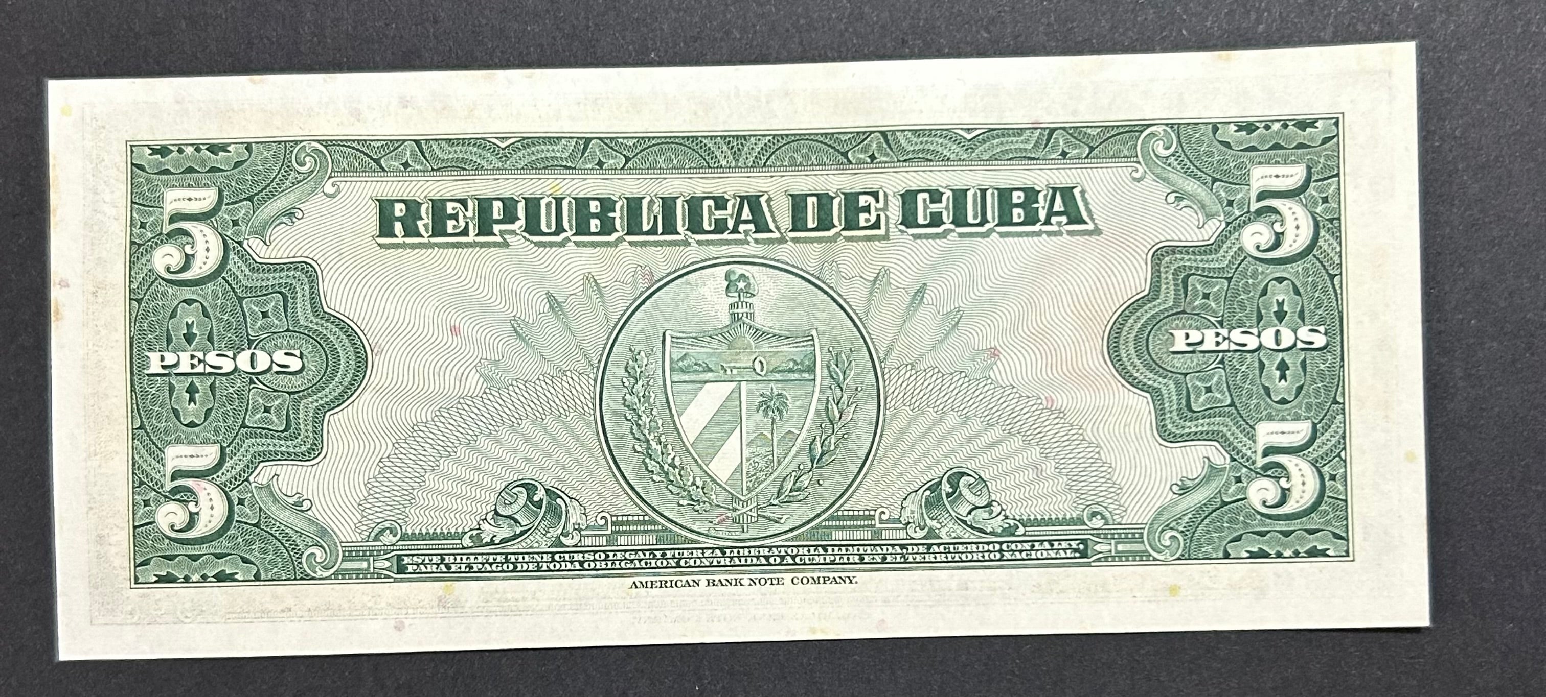 1960 5 Pesos AU