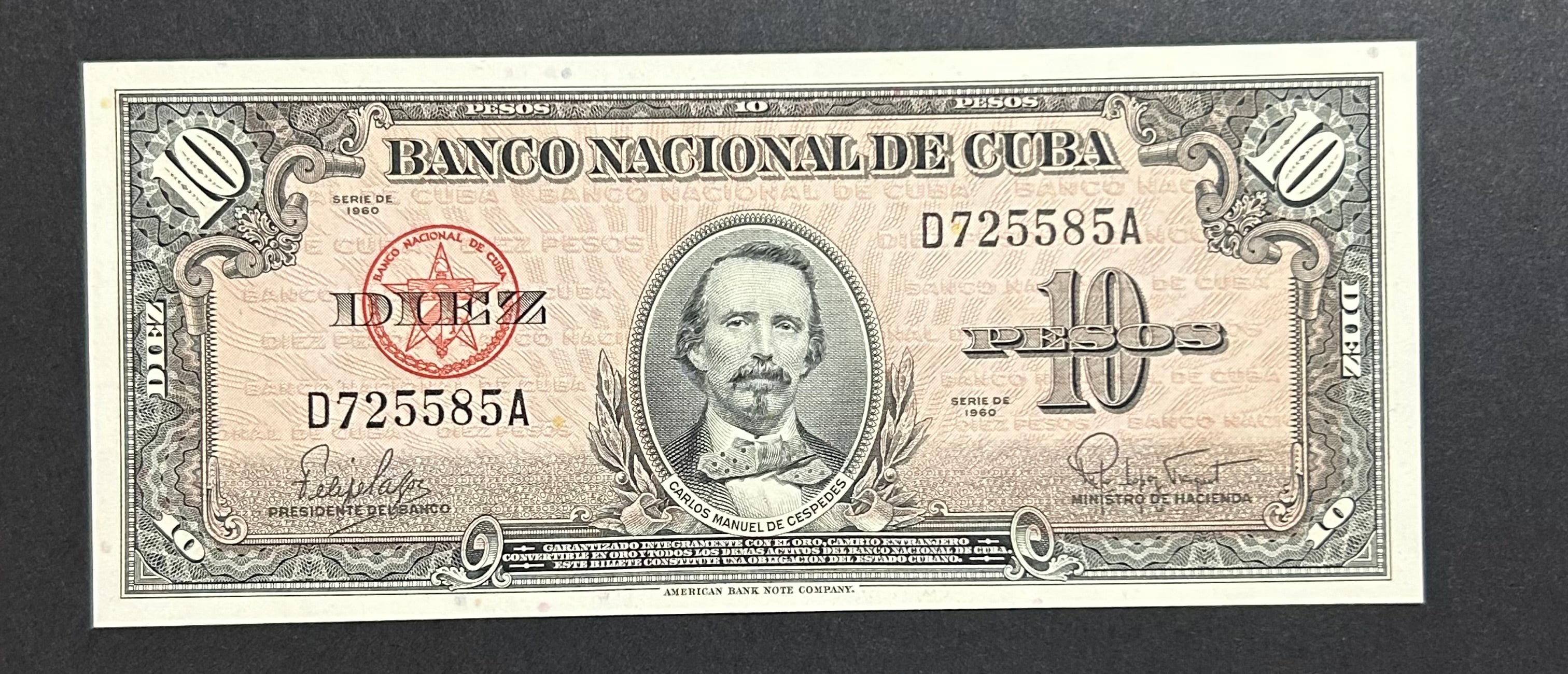 1960 10  Pesos UNC