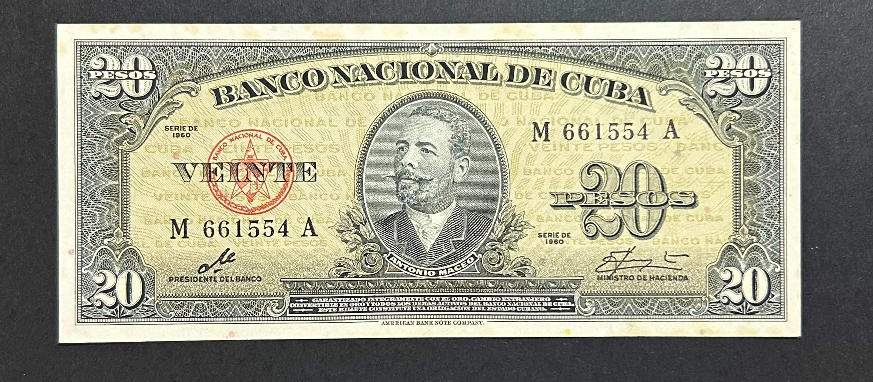 1960 20 Pesos 2 Tipo AU