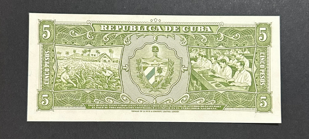 1958 5 Pesos UNC
