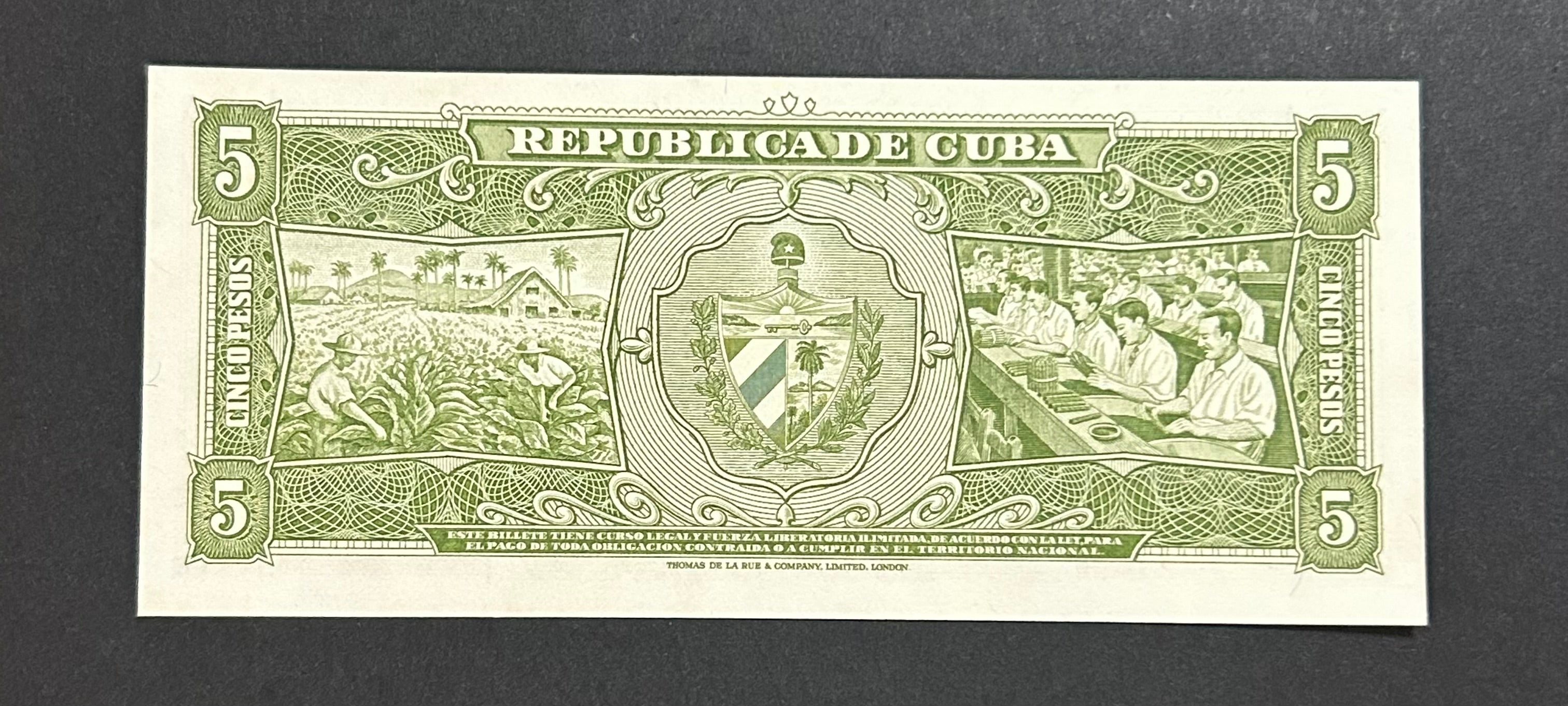 1958 5 Pesos UNC