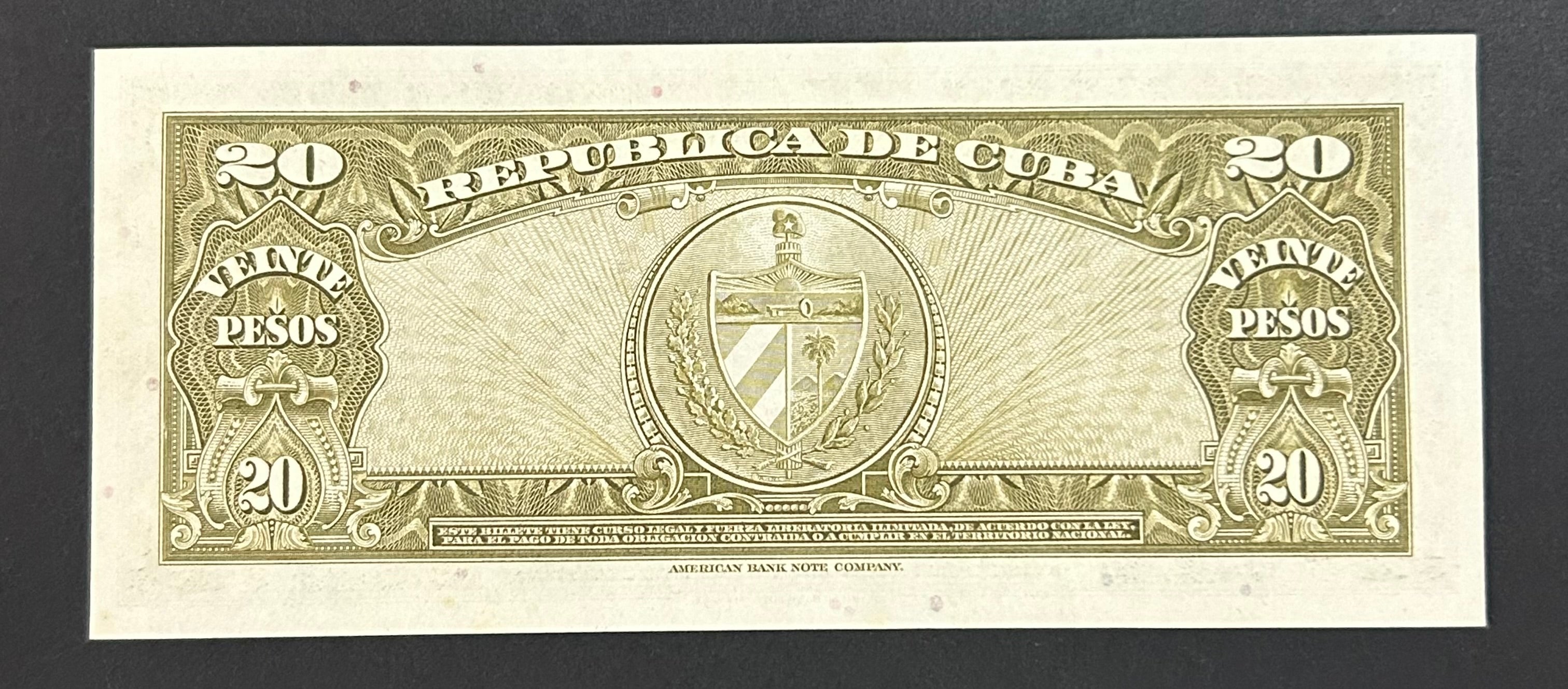 1960 20 Pesos 2 Tipo UNC