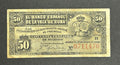 1896 50C Banco Españo. De La Isla Circulados