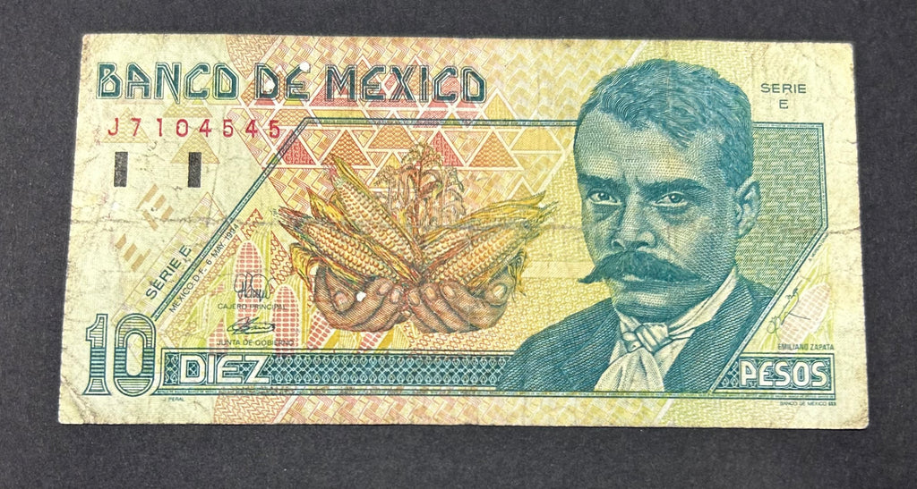 1994 10 Pesos Mexico Circulado