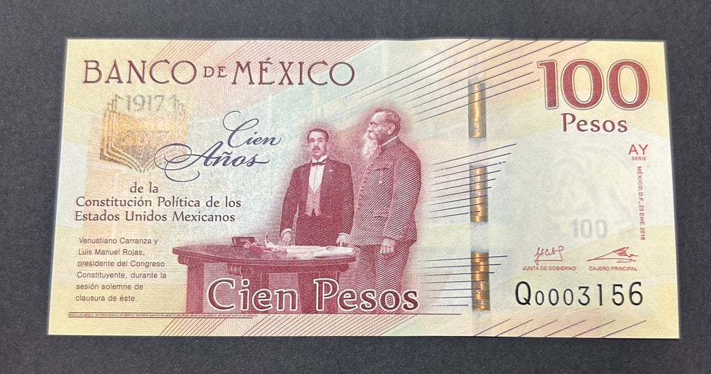 2016 100 Pesos Mexico AU