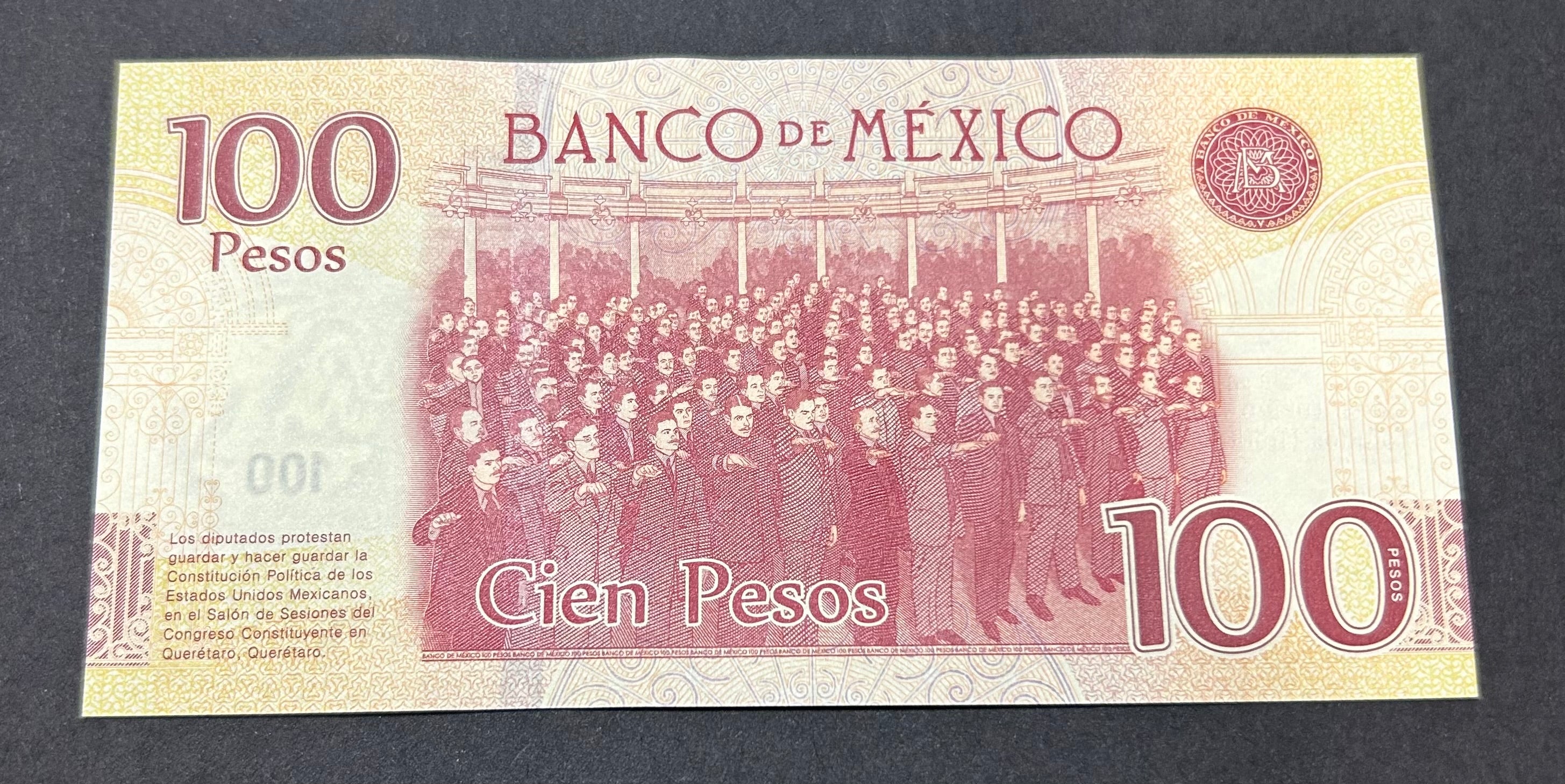 2016 100 Pesos Mexico AU