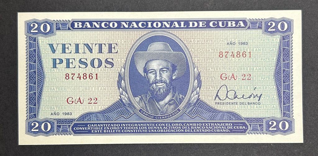 1983 20 Pesos AU-UNC