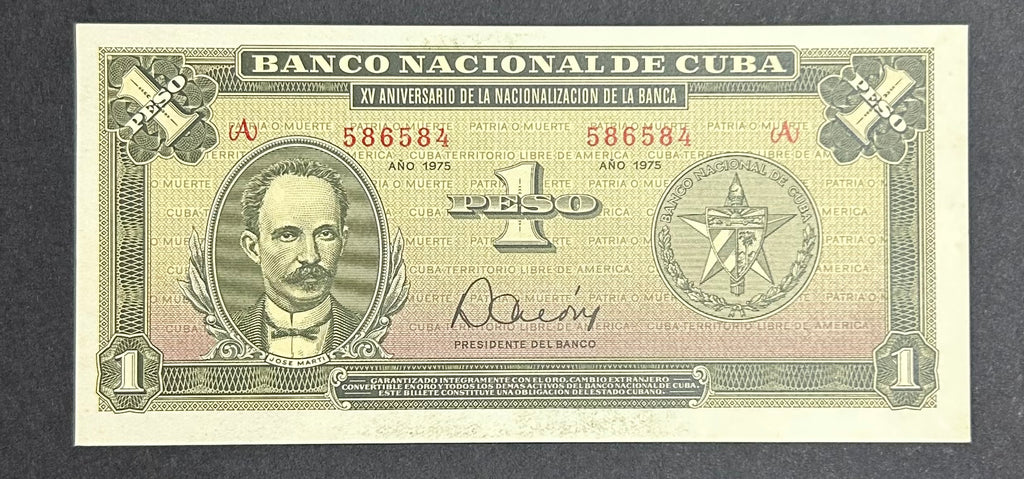 1975 1 Pesos Conmemorativos AU-UNC