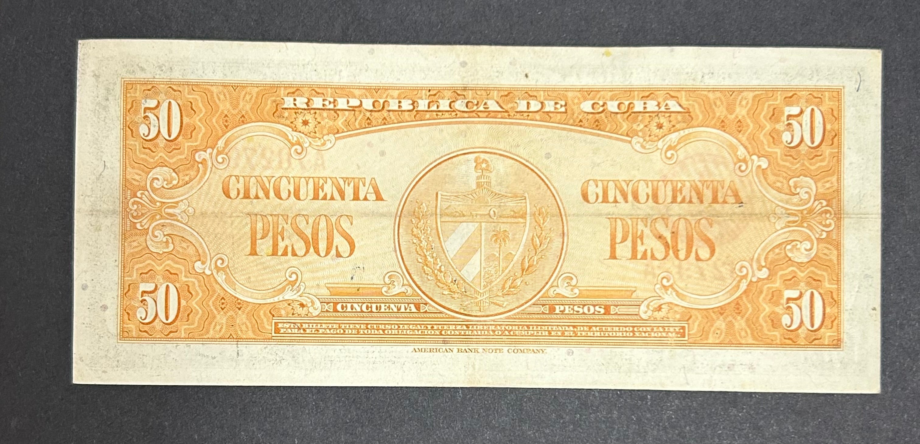 1950 50 Pesos Circulados
