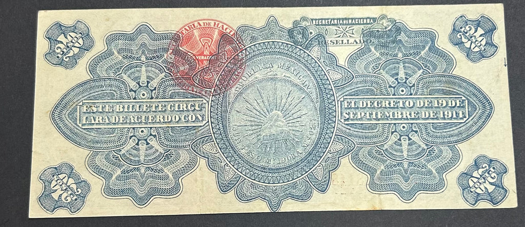 20 Pesos México Gobierno Provicional 1914