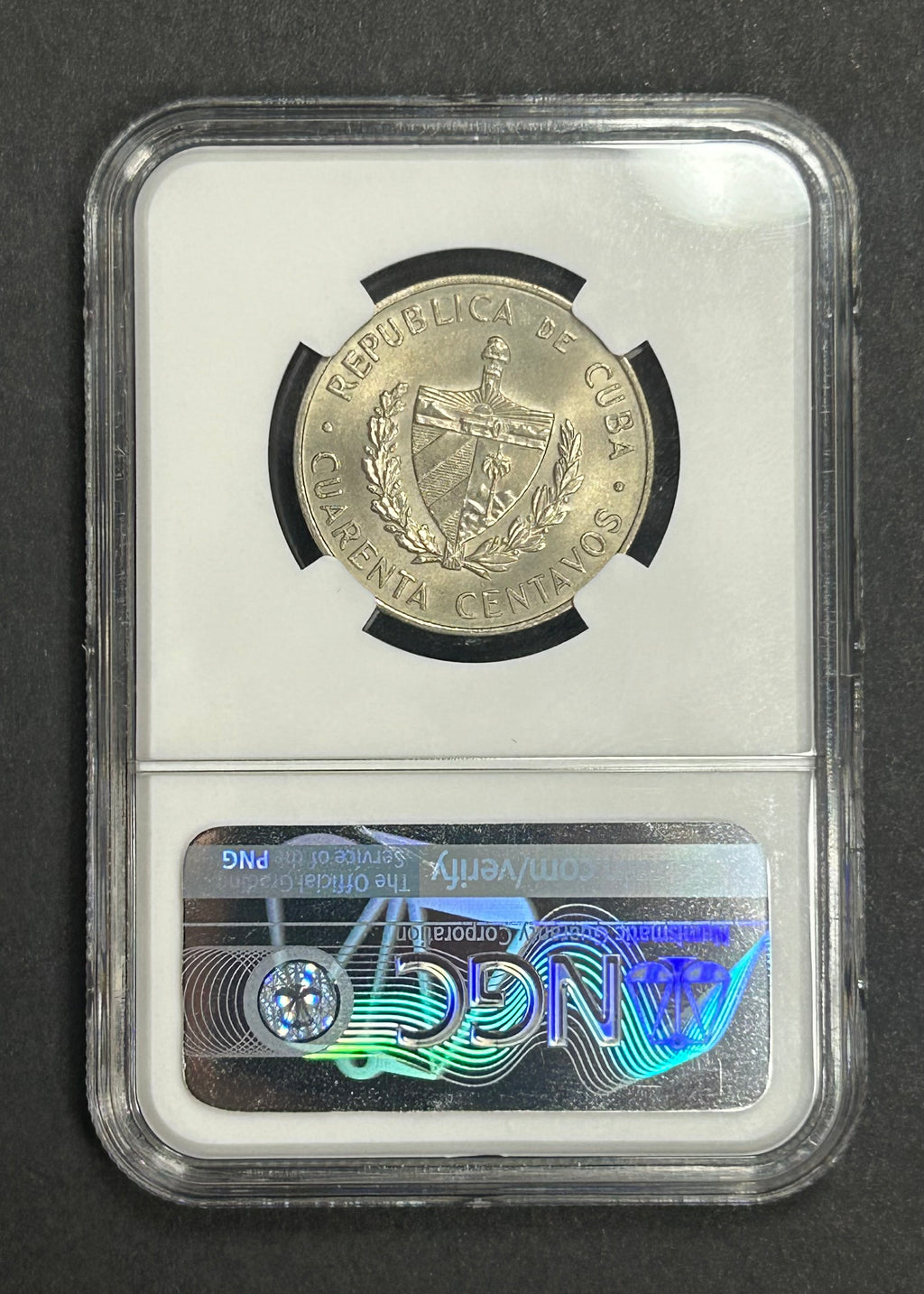 1962 40C MS65 NGC