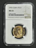 1992 1 Peso  MS65 NGC