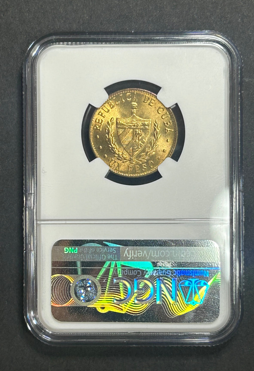 1989 1 Peso  MS65 NGC