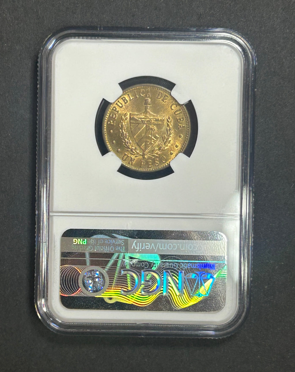 1987 1 Peso  MS64 NGC