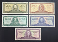 1961 Set 1 - 50 Pesos AU-UNC