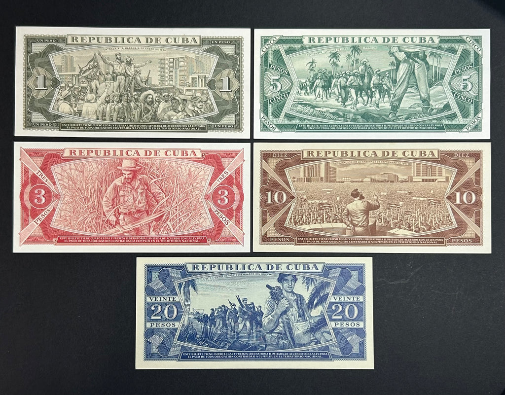 1968-1990 Set 1 - 20 Pesos Checos AU-UNC