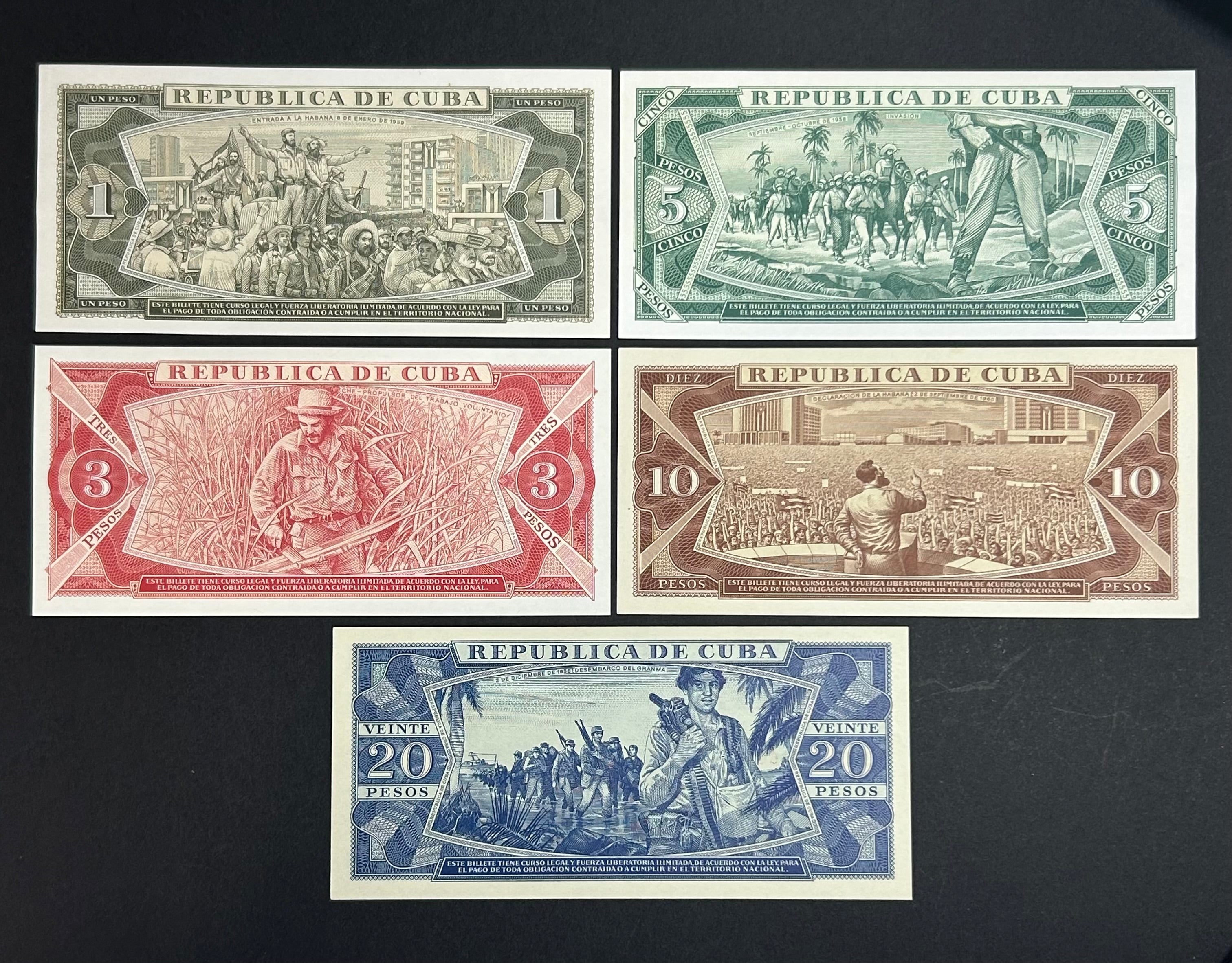 1968-1990 Set 1 - 20 Pesos Checos AU-UNC