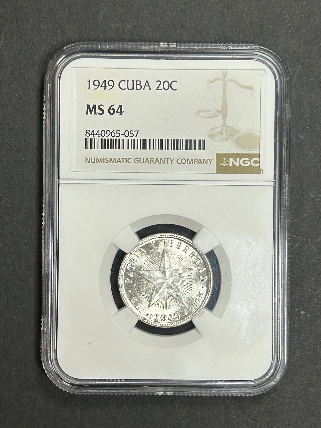 1949 20C MS 64 NGC