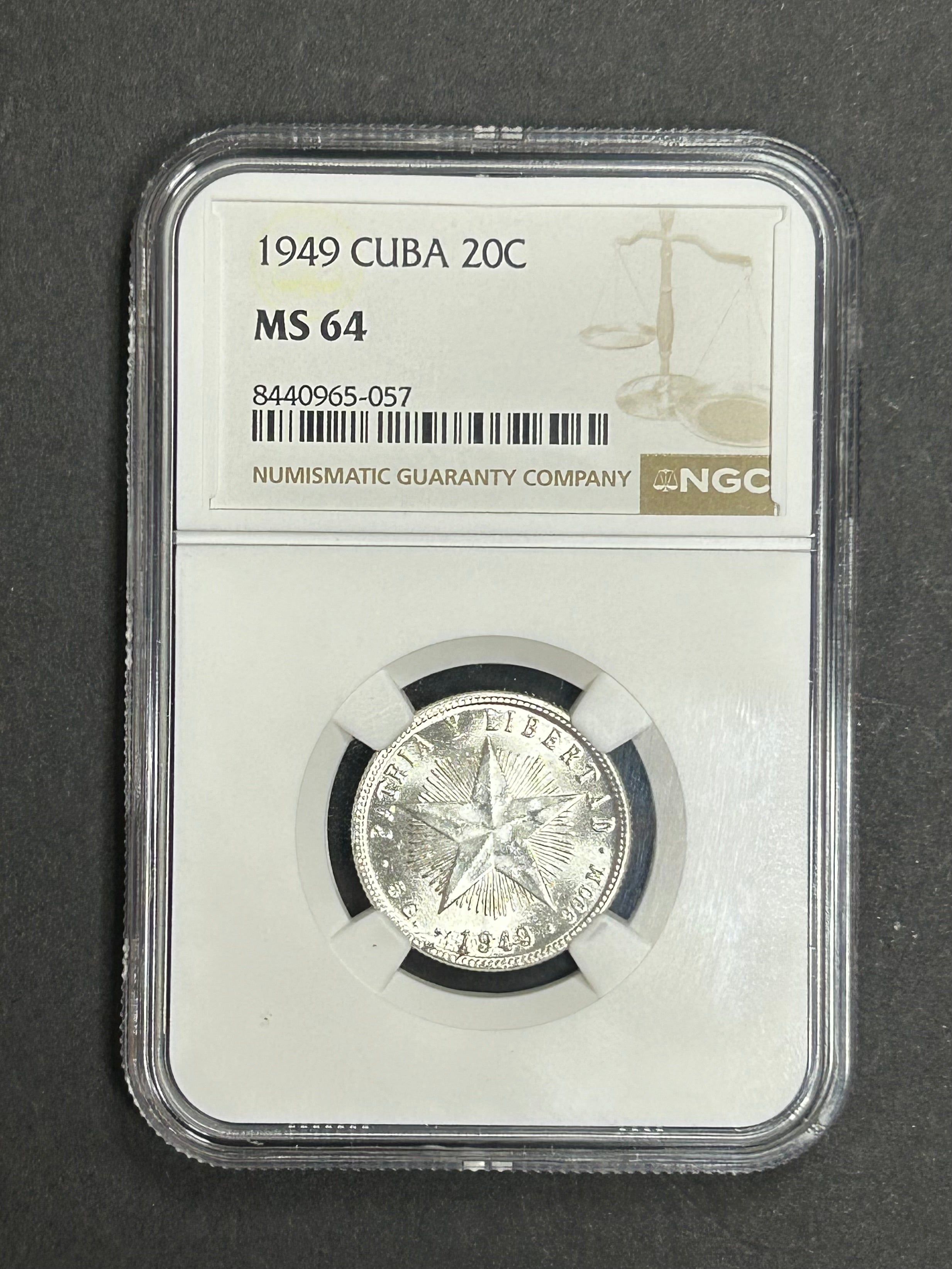 1949 20C MS 64 NGC