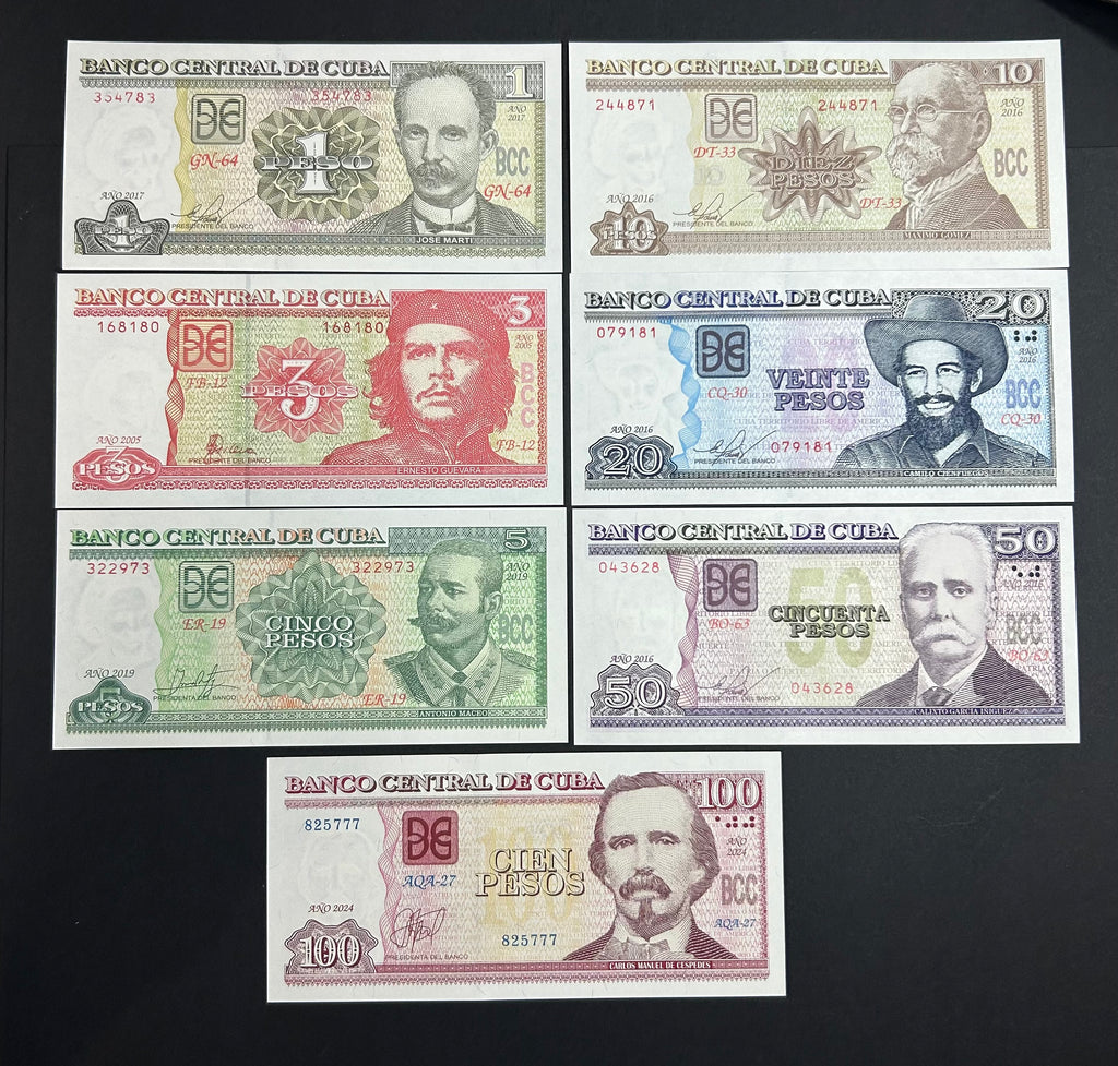 2016-2024 Set 1 - 100 Pesos  UNC