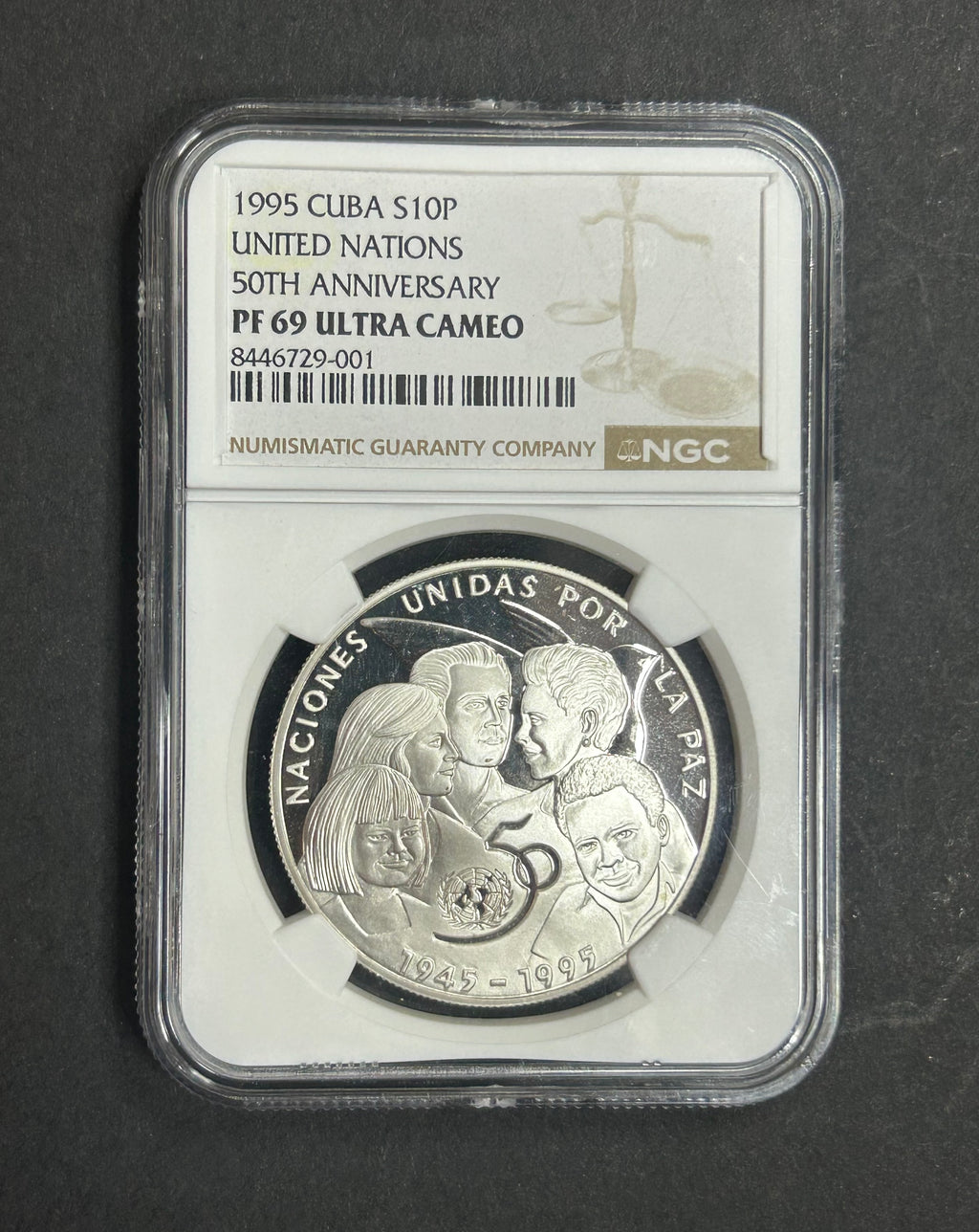1995 10 Peso  PF69 NGC