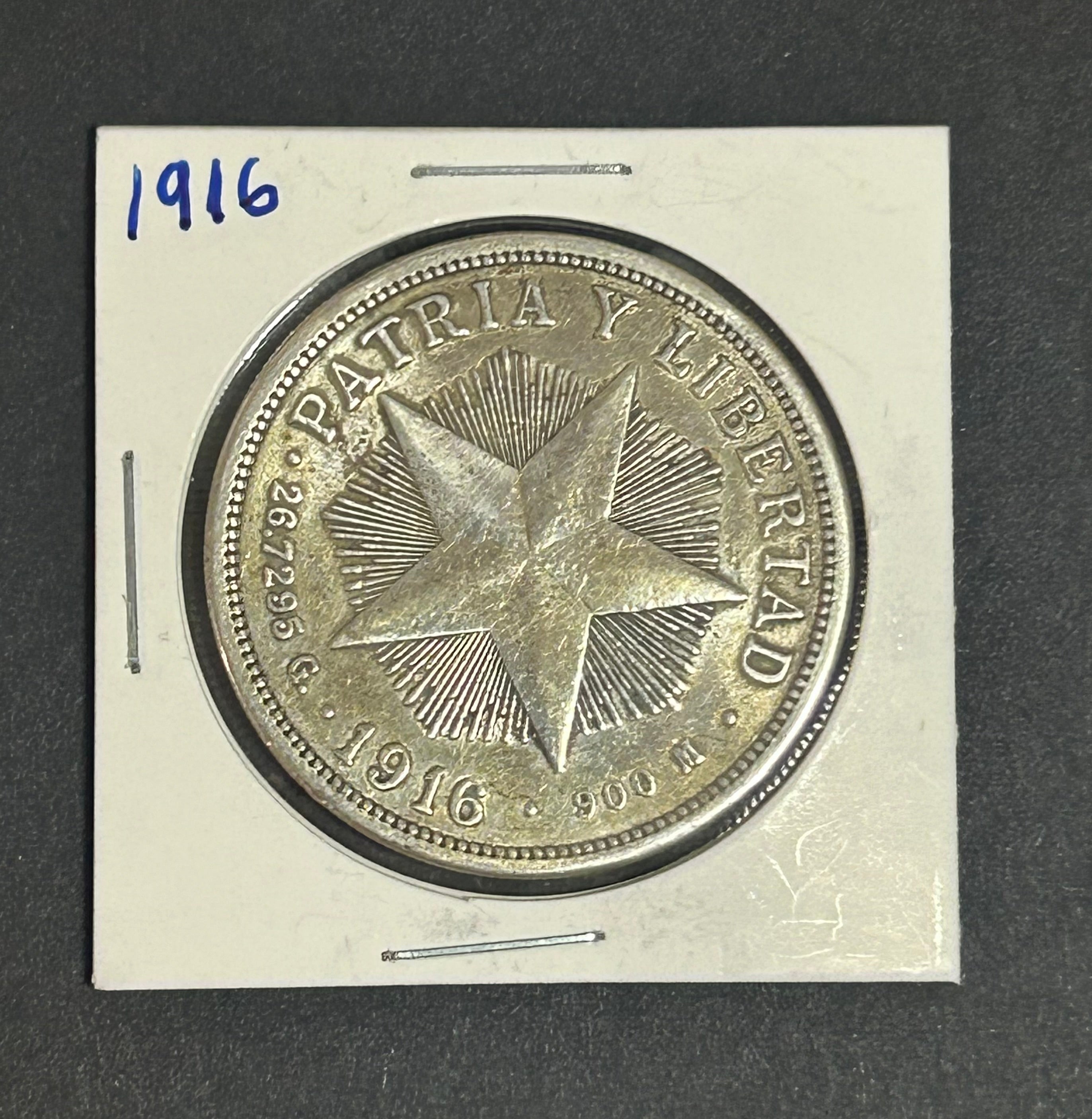 1916 1 Peso Fecha Clave