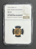 1953 1C MS64 NGC José Marti Centennial