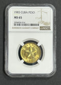 1983 1 Peso  MS65 NGC Frist Year