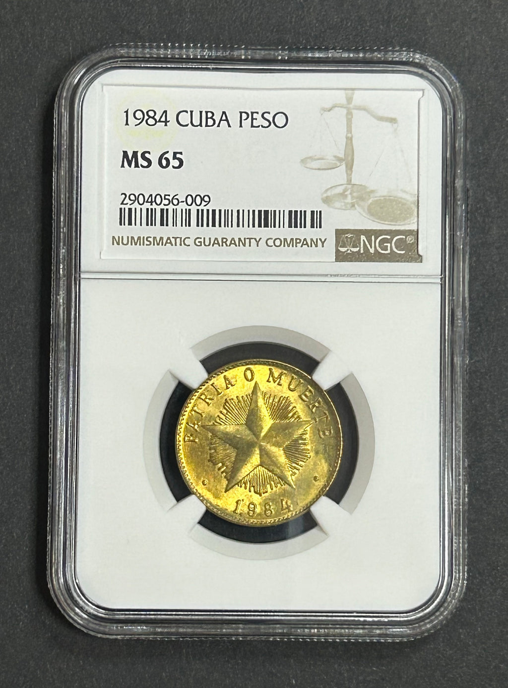 1984 1 Peso  MS65 NGC