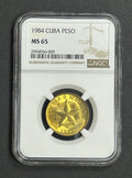 1984 1 Peso  MS65 NGC