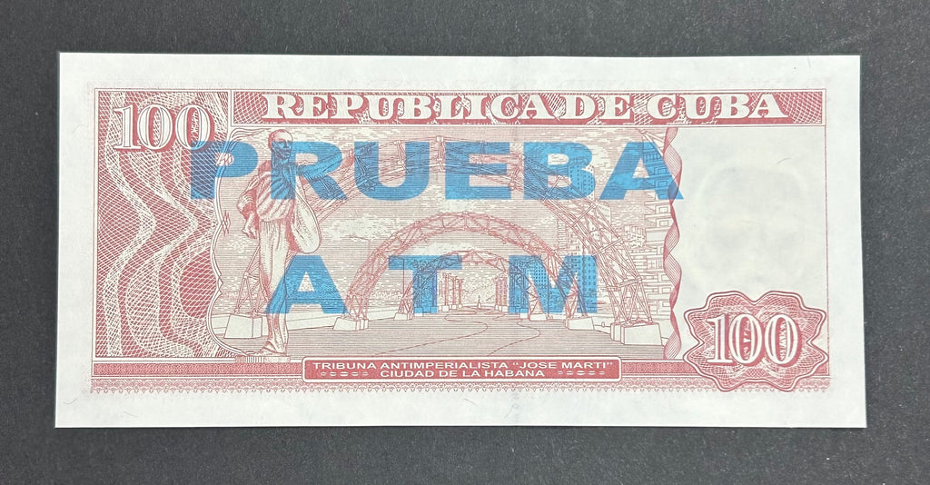 2017 100 Pesos PRUEBA ATM - UNC
