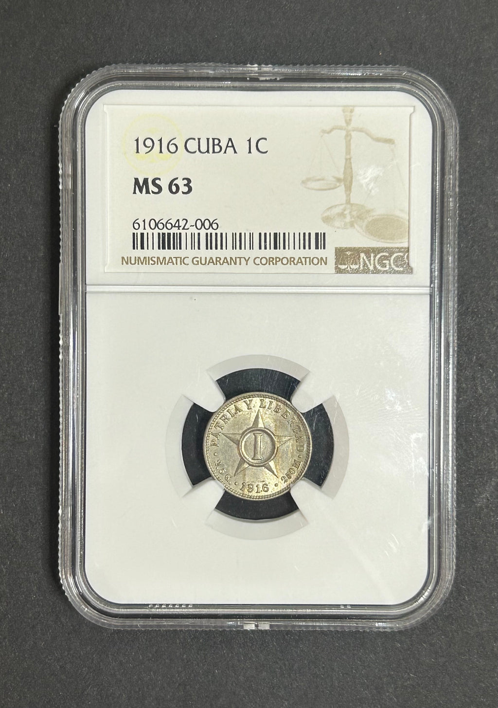1916 1C MS 63