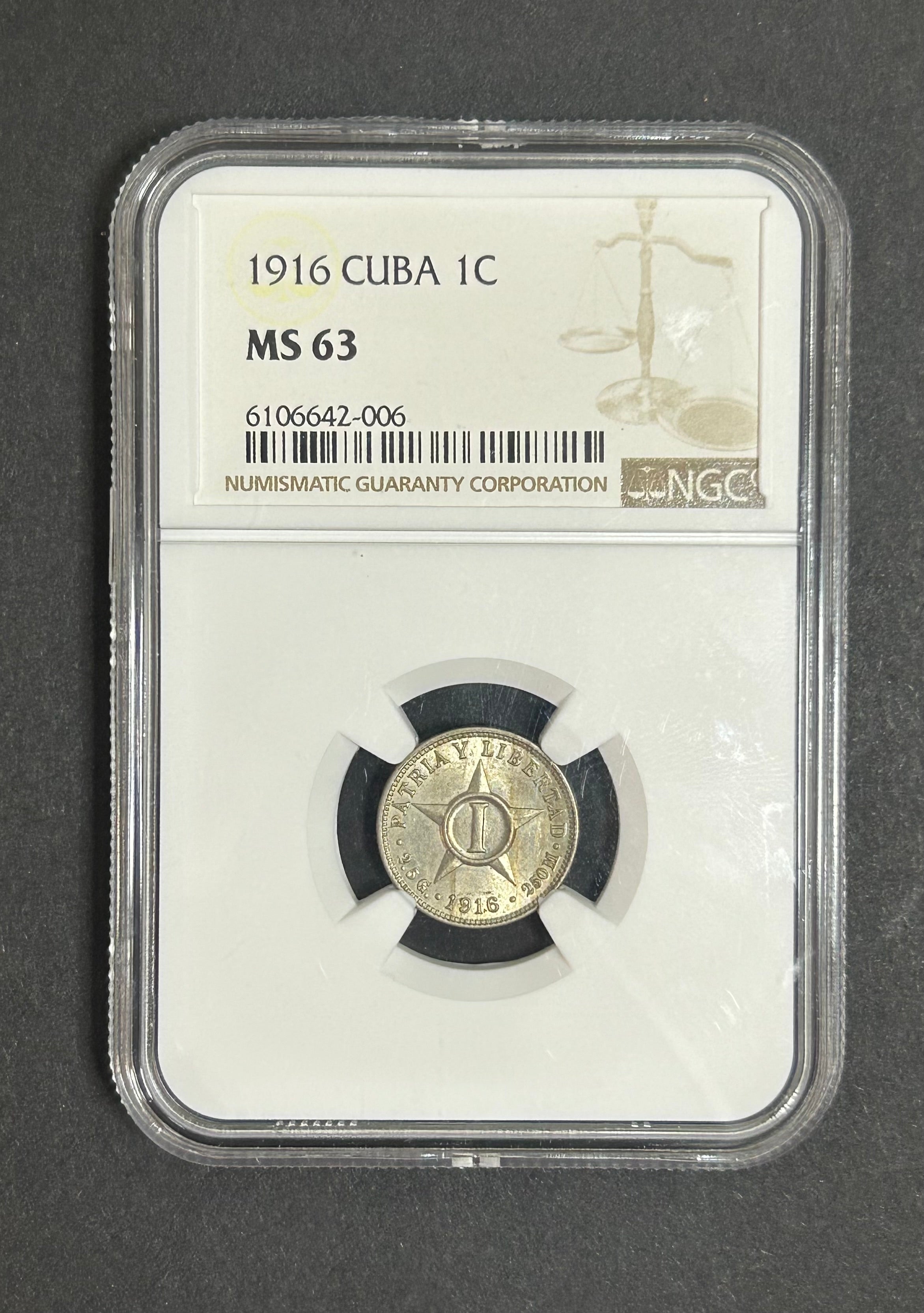 1916 1C MS 63