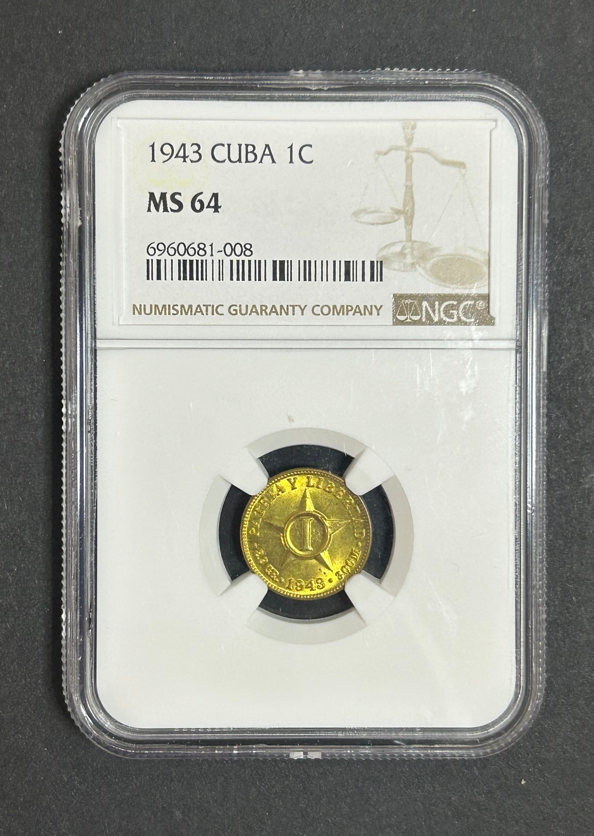 1943 1C MS64 NGC