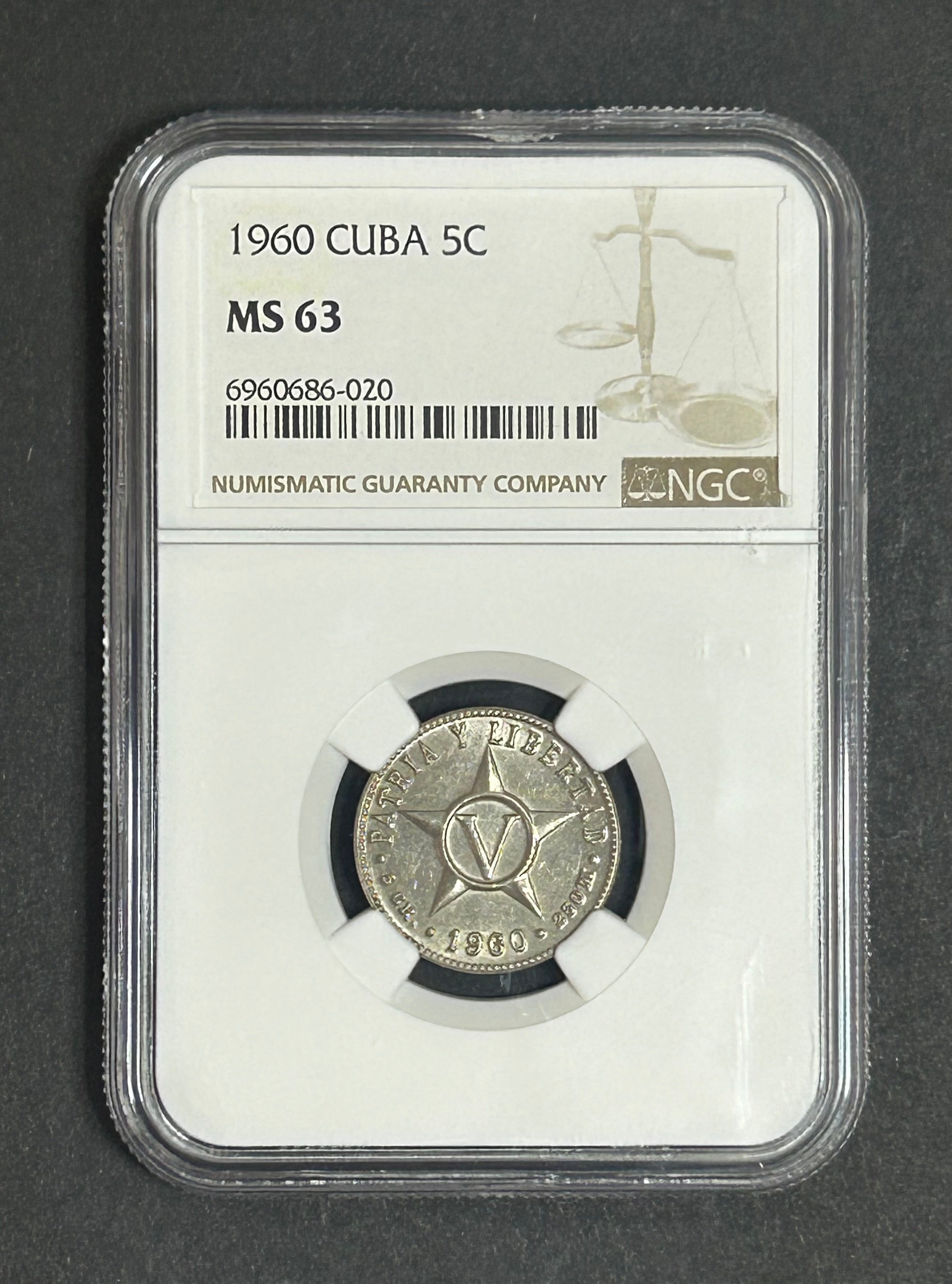 1960 5C MS63 NGC
